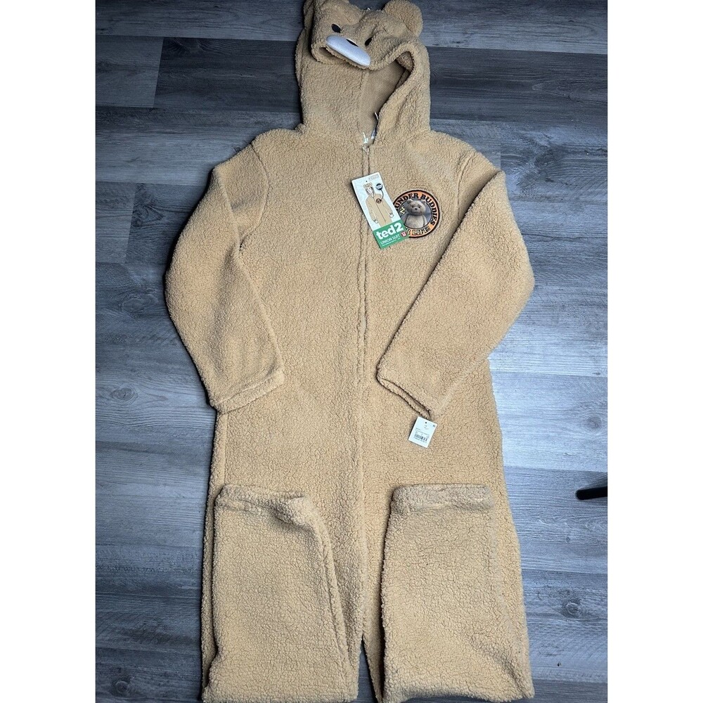 Ted 2 Thunder Buddies For Life Union Suit Pajamas Hooded Union Suit NWT Medium
